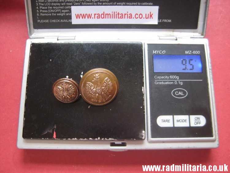 & WW2 RAF 2 Polish MILITARY BUTTONS - SET of 2, marked: FIRMIN London. Polish Air Force. - Image 20