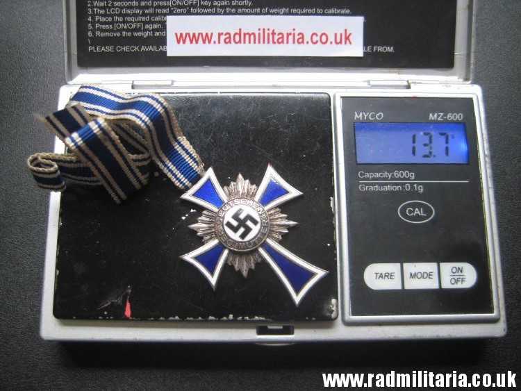 & WW2 original German CROSS - DER DEUTSCHEN MUTTER silver class, perfect condition - Image 19