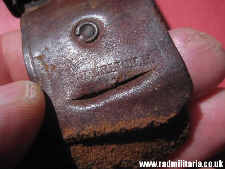 & WW1 German BELT BUCKLE with leather. 100% genuine - as found. Maker: ENDERLICH. N. BERLIN. - Image 9