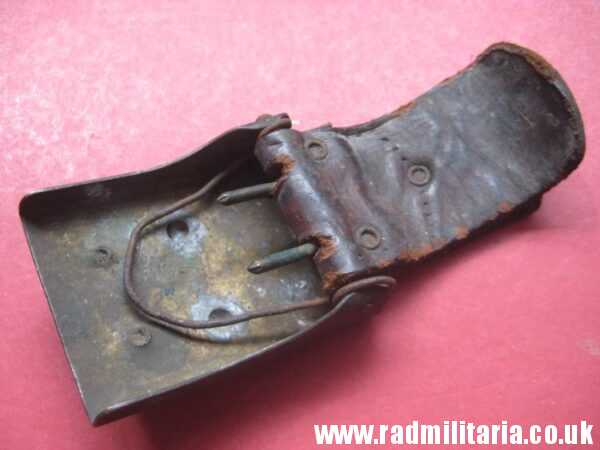 & WW1 German BELT BUCKLE with leather. 100% genuine - as found. Maker: ENDERLICH. N. BERLIN. - Image 12