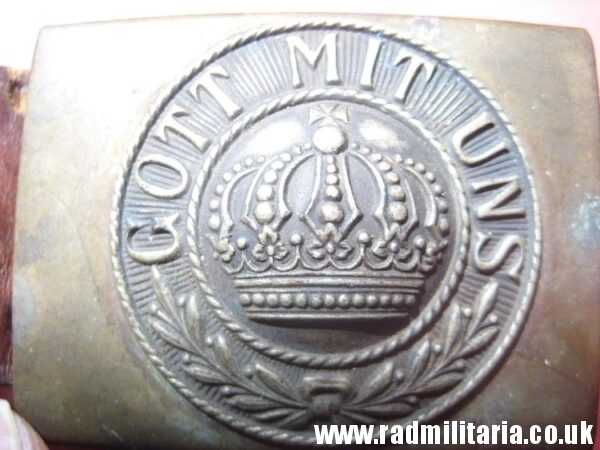 & WW1 German BELT BUCKLE with leather. 100% genuine - as found. Maker: ENDERLICH. N. BERLIN. - Image 18