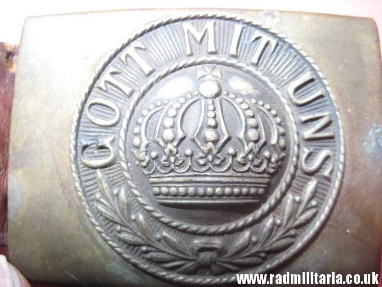 & WW1 German BELT BUCKLE with leather. 100% genuine - as found. Maker: ENDERLICH. N. BERLIN. - Image 18