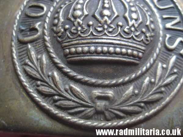 & WW1 German BELT BUCKLE with leather. 100% genuine - as found. Maker: ENDERLICH. N. BERLIN. - Image 22