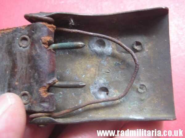 & WW1 German BELT BUCKLE with leather. 100% genuine - as found. Maker: ENDERLICH. N. BERLIN. - Image 25