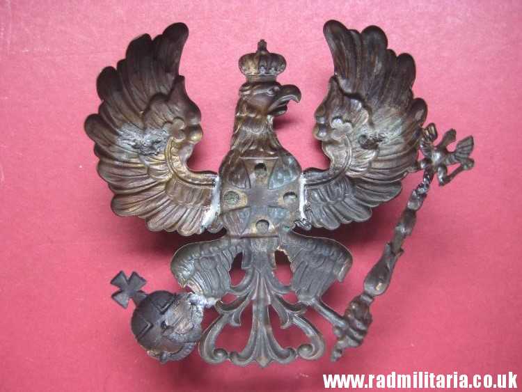 & WW1 original German pickelhaube EAGLE CAP BADGE - metal detecting find. - Image 6