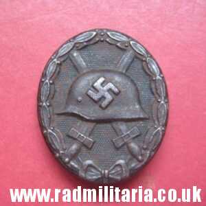 & WW2 original German WOUND BADGE IN BLACK - made of steel.
