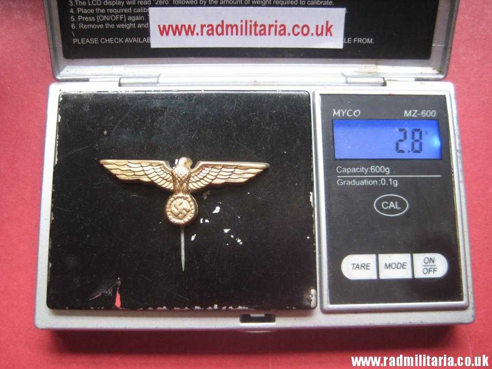 & original German KRIEGSMARINE EAGLE Cap BADGE - small size. - Image 10