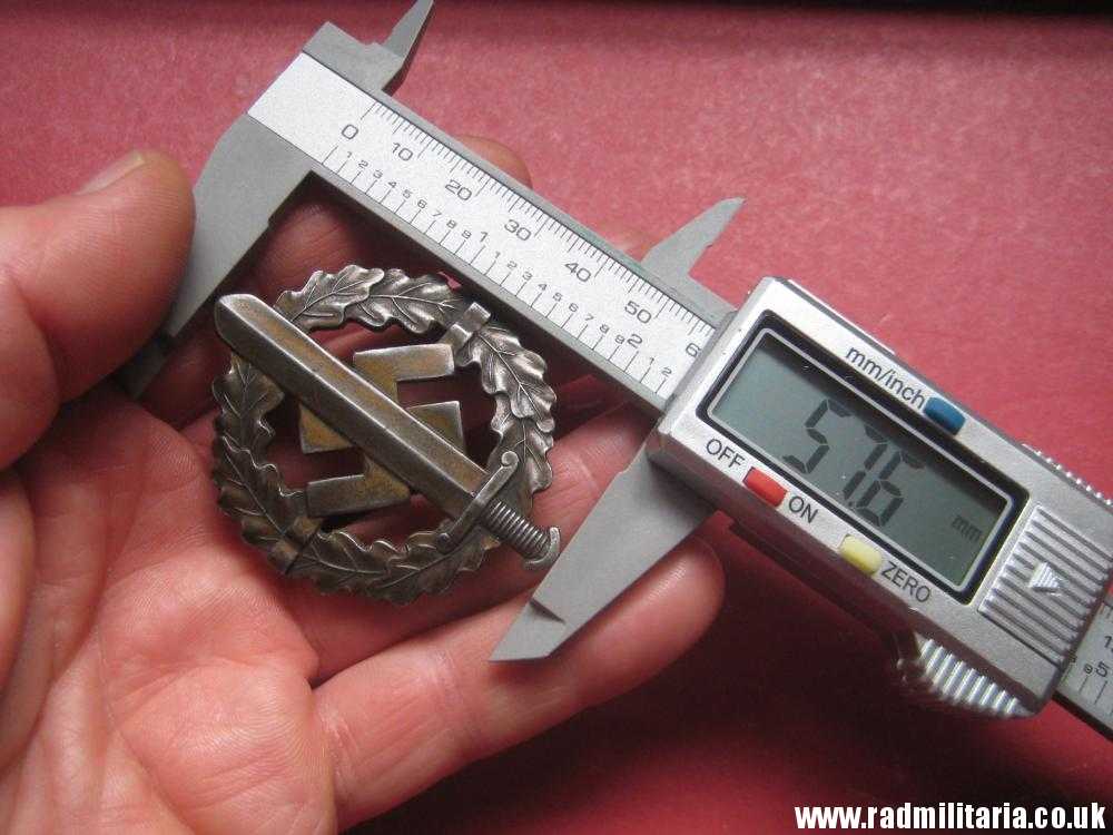 & WW2 German SA SPORT BADGE maker: BERG & NOLTE A.G. made of steel no. 482488 - genuine !! - Image 15