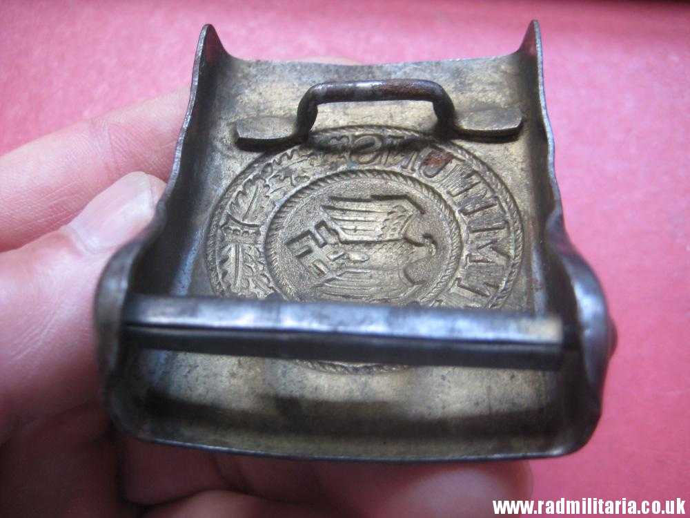 & WW2 German KRIEGSMARINE late war BELT BUCKLE made of steel, rare. - Image 7