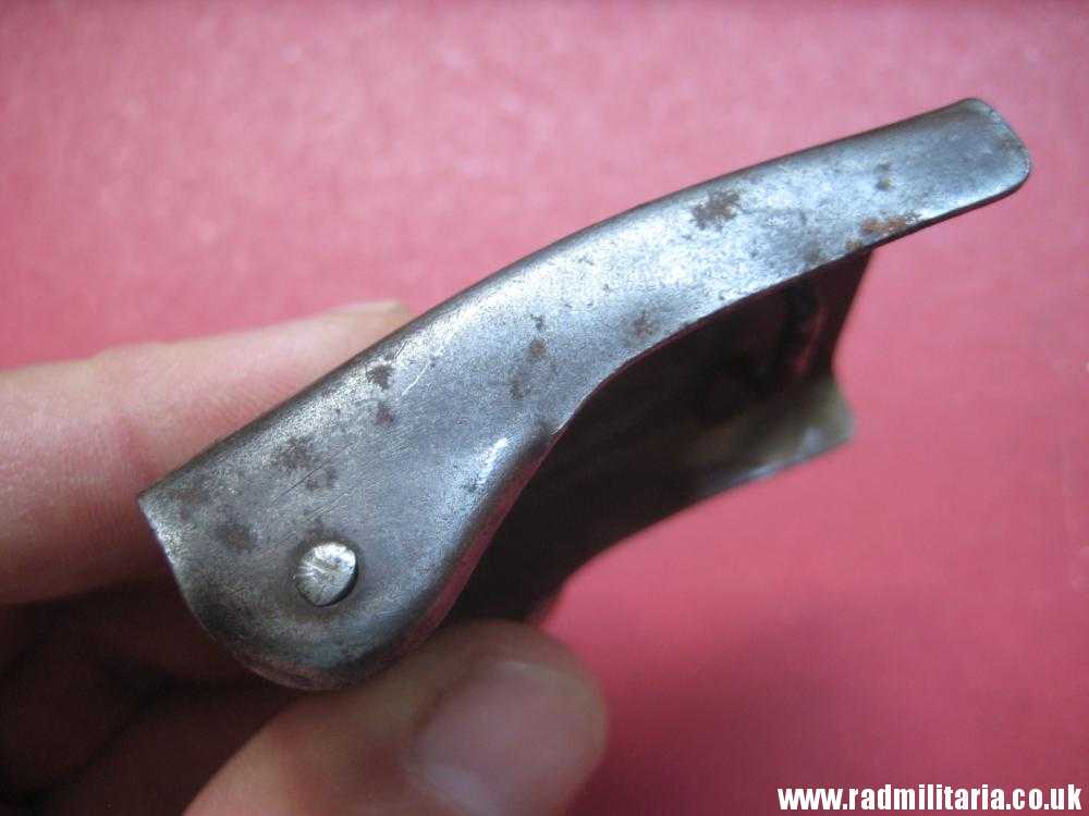 & WW2 German KRIEGSMARINE late war BELT BUCKLE made of steel, rare. - Image 8