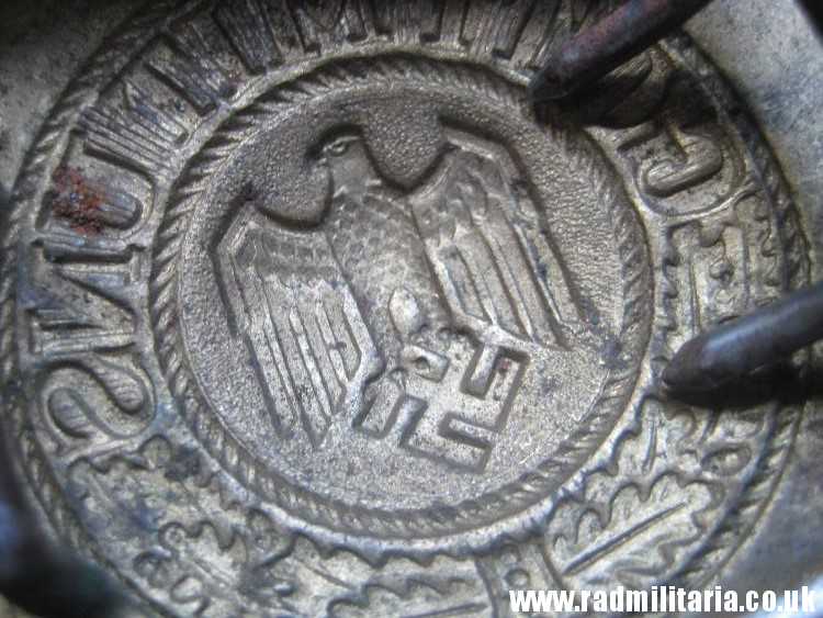 & WW2 German KRIEGSMARINE late war BELT BUCKLE made of steel, rare. - Image 12