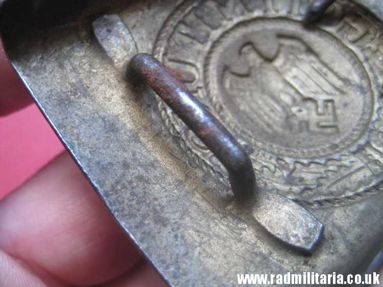 & WW2 German KRIEGSMARINE late war BELT BUCKLE made of steel, rare. - Image 13