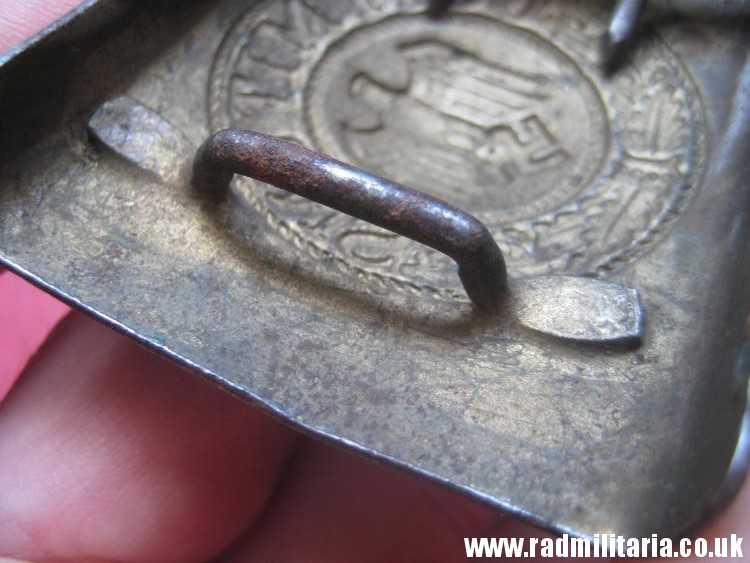 & WW2 German KRIEGSMARINE late war BELT BUCKLE made of steel, rare. - Image 14