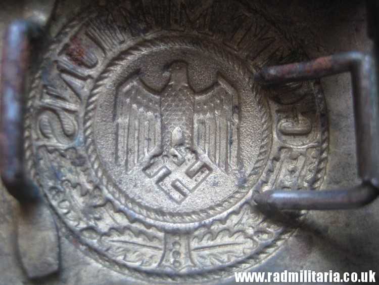 & WW2 German KRIEGSMARINE late war BELT BUCKLE made of steel, rare. - Image 15