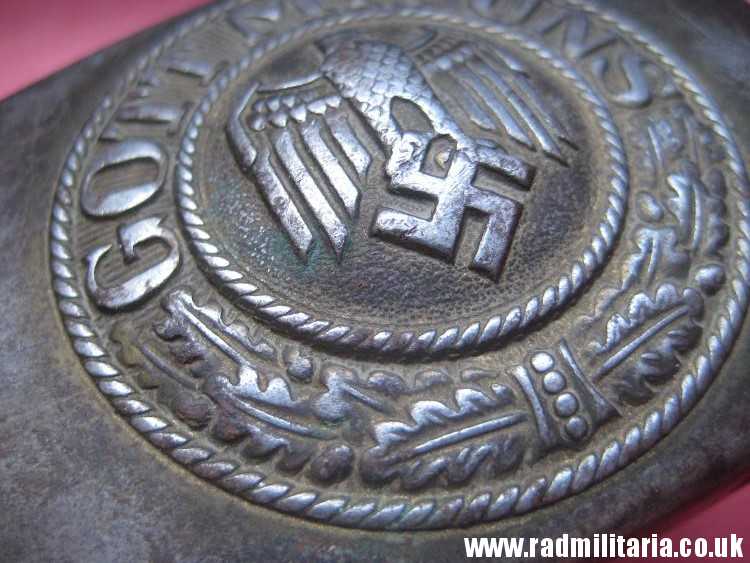 & WW2 German KRIEGSMARINE late war BELT BUCKLE made of steel, rare. - Image 18