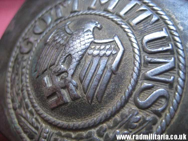 & WW2 German KRIEGSMARINE late war BELT BUCKLE made of steel, rare. - Image 20