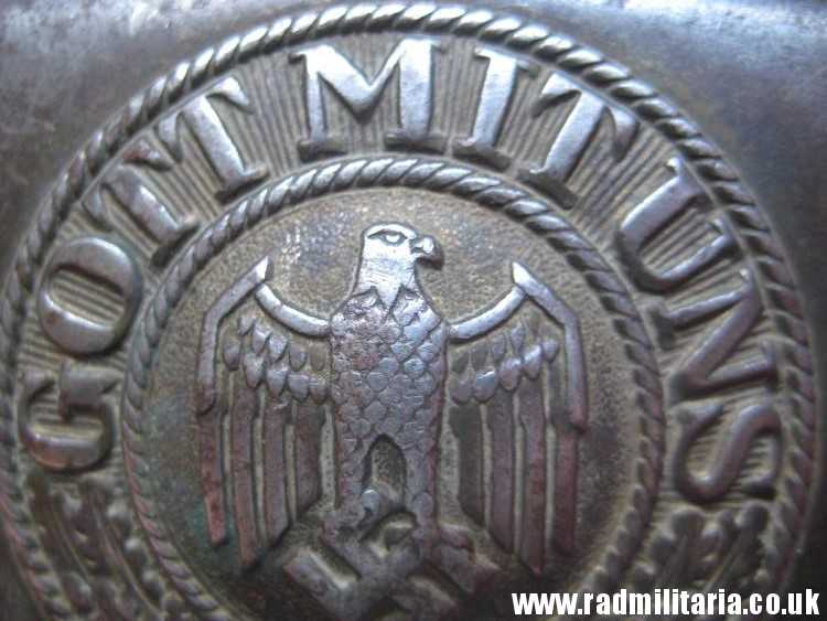 & WW2 German KRIEGSMARINE late war BELT BUCKLE made of steel, rare. - Image 21