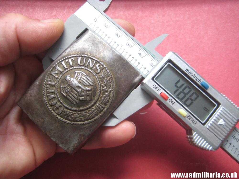 & WW2 German KRIEGSMARINE late war BELT BUCKLE made of steel, rare. - Image 24