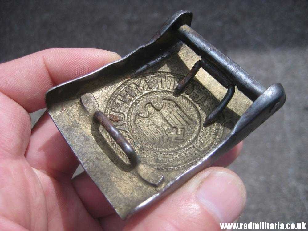 & WW2 German KRIEGSMARINE late war BELT BUCKLE made of steel, rare. - Image 32