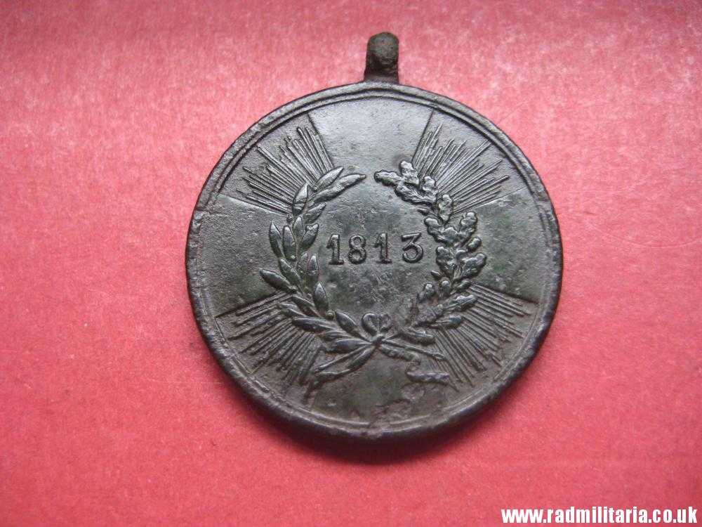 & original PRUSSIAN MEDAL 1813, battlefield relic from Napoleonic Wars. - Image 9