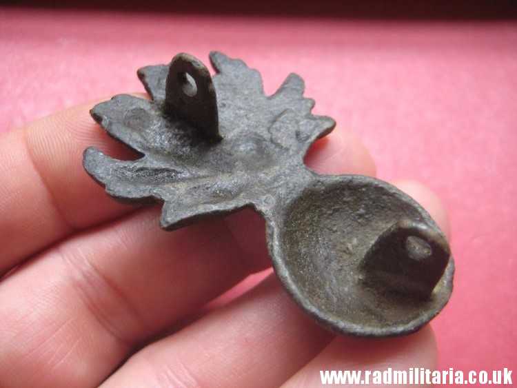 & original FLAMING GRENADE ammunition pouch METAL BADGE, Napoleonic Wars. - Image 7