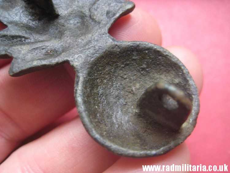 & original FLAMING GRENADE ammunition pouch METAL BADGE, Napoleonic Wars. - Image 9