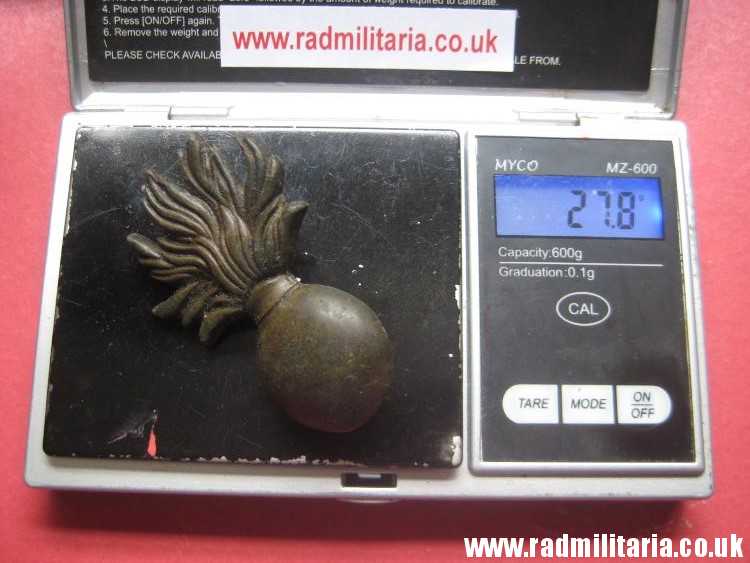 & original FLAMING GRENADE ammunition pouch METAL BADGE, Napoleonic Wars. - Image 12