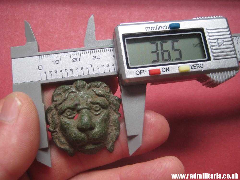 & original bronze LION'S HEAD coast decoration - battlefield relic, Napoleonic Wars. - Image 11