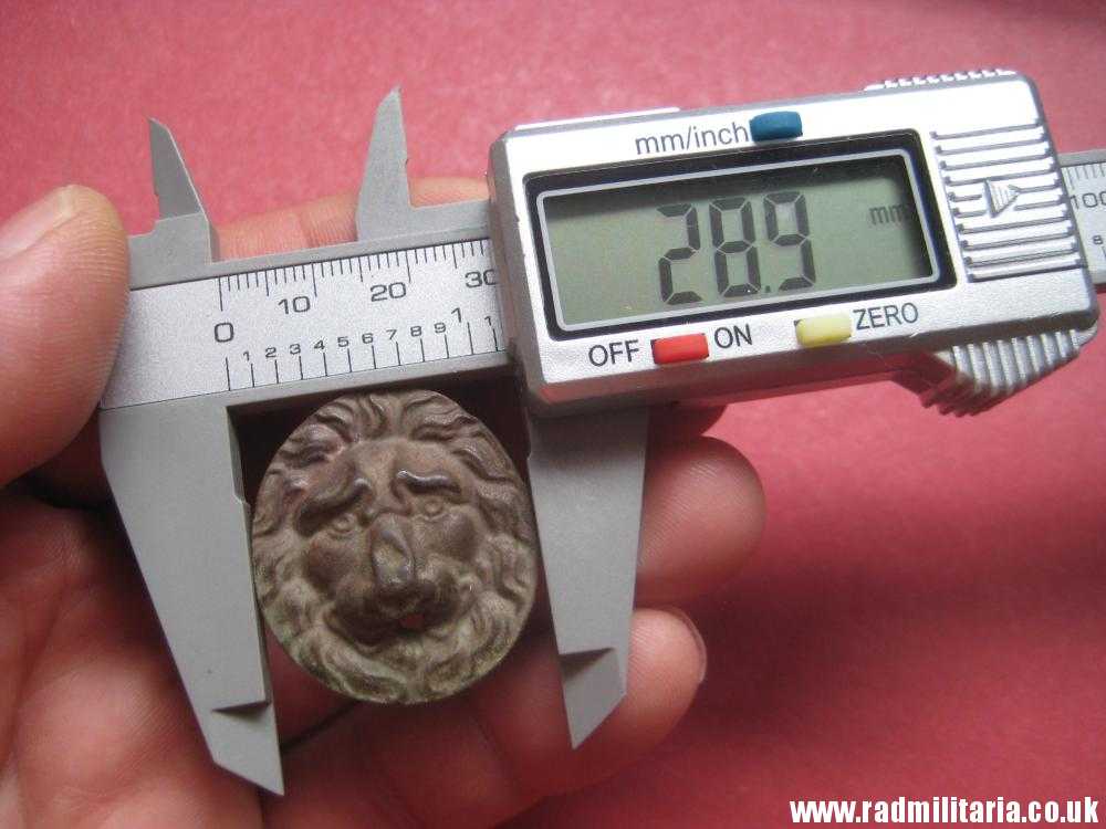 & original metal LION'S HEAD part of Cavalry Cap - battlefield relic, Napoleonic Wars. - Image 7