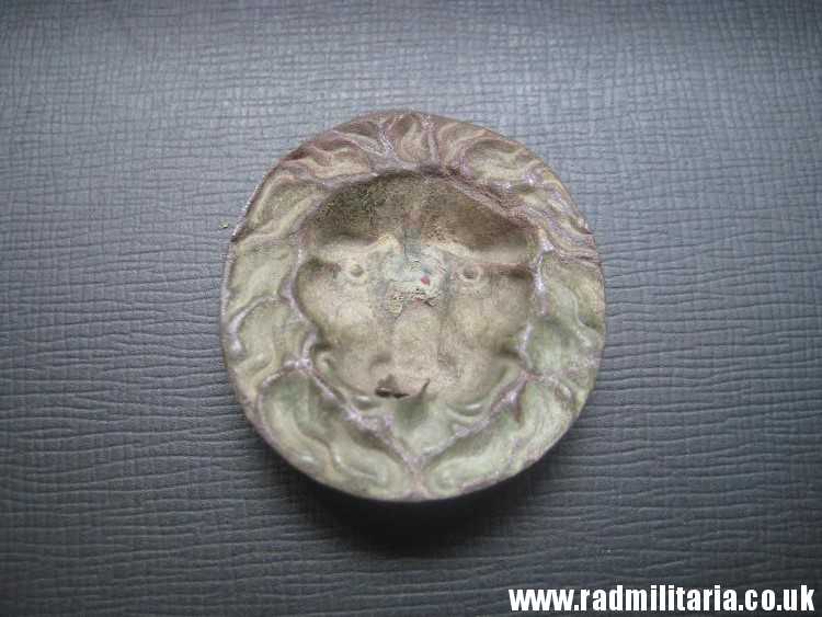 & original metal LION'S HEAD part of Cavalry Cap - battlefield relic, Napoleonic Wars. - Image 11