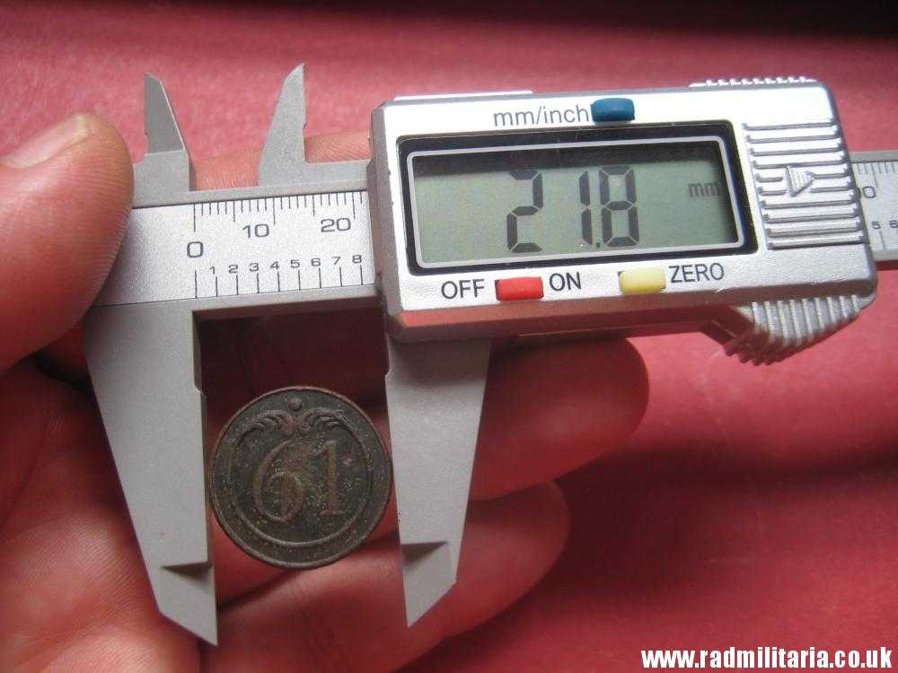 & original large size NAPOLEONIC 61st Infantry Regiment BUTTON with number - metal detecting find. FRANCE - Image 11