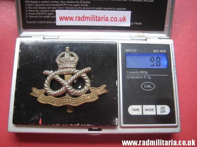 & WW1 original British CAP BADGE - SOUTH STAFFORDSHIRE maker: DOWLER BIRMINGHAM. - Image 18