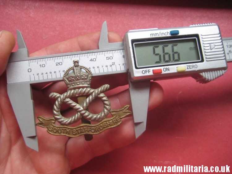 & WW1 original British CAP BADGE - SOUTH STAFFORDSHIRE maker: DOWLER BIRMINGHAM. - Image 16