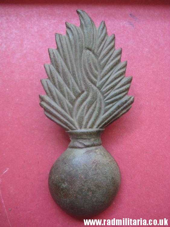 & original FLAMING GRENADE ammunition pouch METAL BADGE, Napoleonic Wars. - Image 7