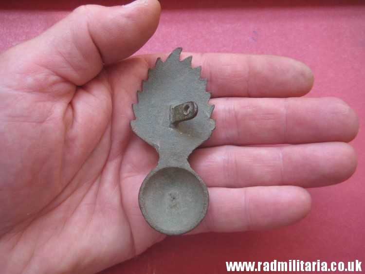 & original FLAMING GRENADE ammunition pouch METAL BADGE, Napoleonic Wars. - Image 12