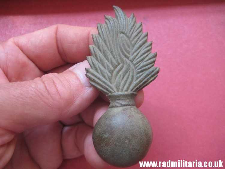 & original FLAMING GRENADE ammunition pouch METAL BADGE, Napoleonic Wars. - Image 16