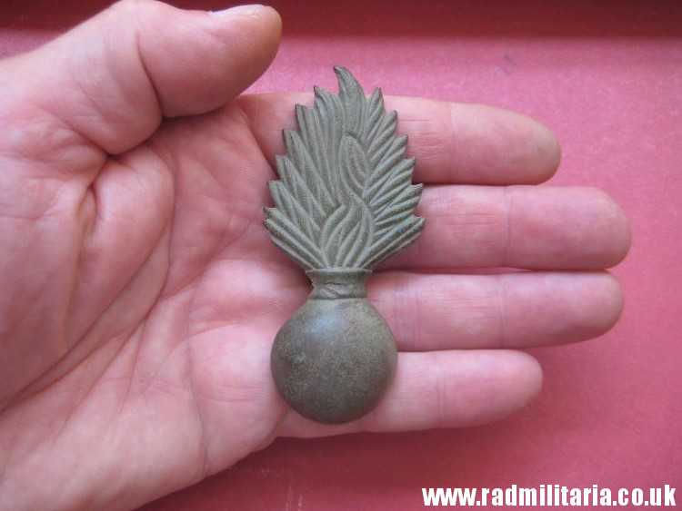 & original FLAMING GRENADE ammunition pouch METAL BADGE, Napoleonic Wars. - Image 17