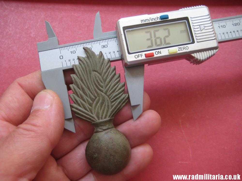 & original FLAMING GRENADE ammunition pouch METAL BADGE, Napoleonic Wars. - Image 20