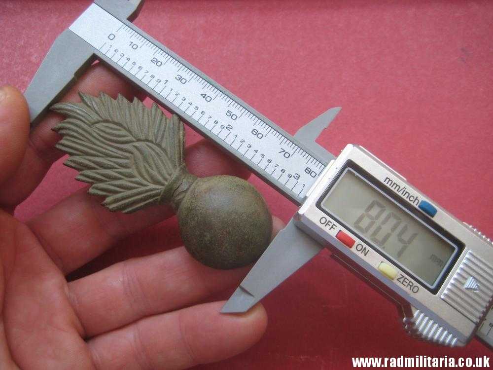 & original FLAMING GRENADE ammunition pouch METAL BADGE, Napoleonic Wars. - Image 21