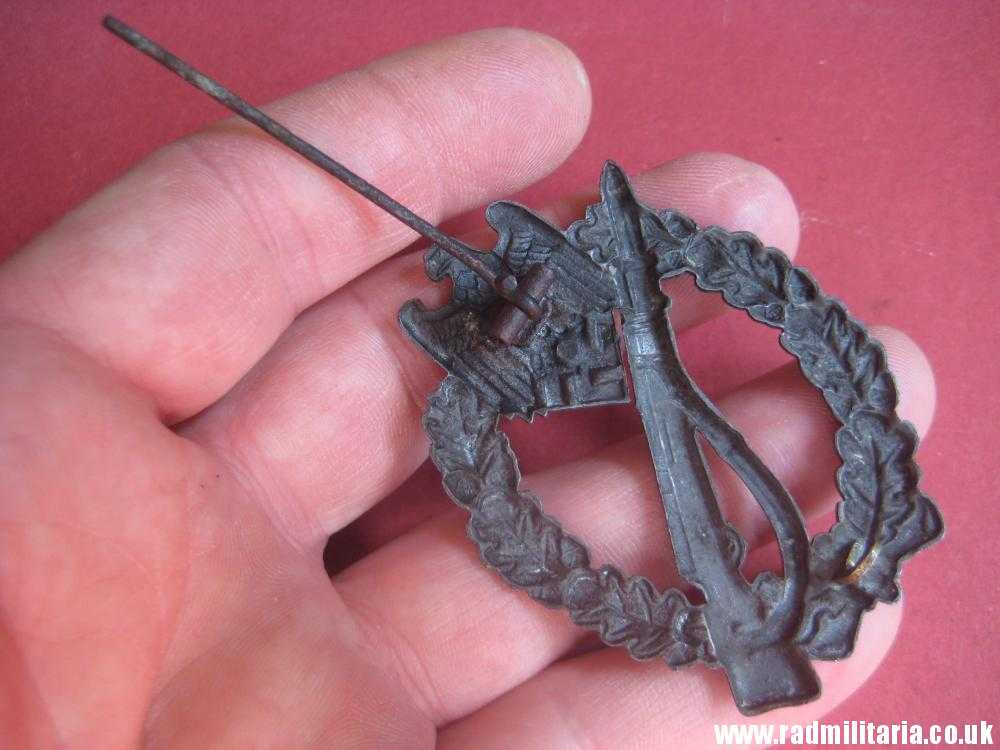 & original WW2 German INFANTRY ASSAULT BADGE rare pattern ZINC. - Image 7
