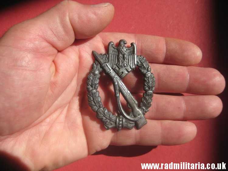 & original WW2 German INFANTRY ASSAULT BADGE rare pattern ZINC. - Image 13