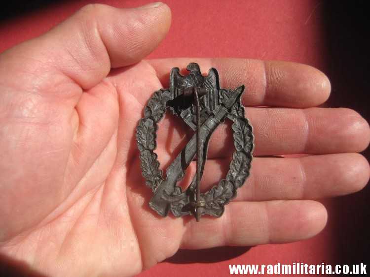 & original WW2 German INFANTRY ASSAULT BADGE rare pattern ZINC. - Image 14