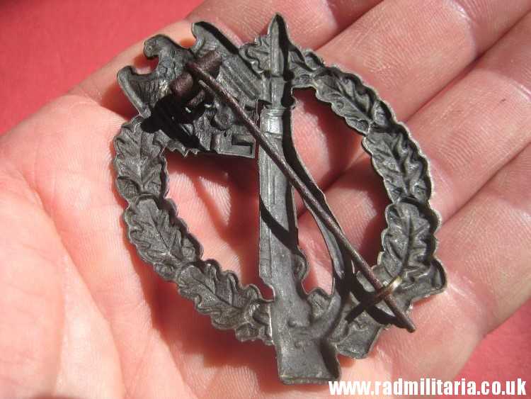 & original WW2 German INFANTRY ASSAULT BADGE rare pattern ZINC. - Image 15