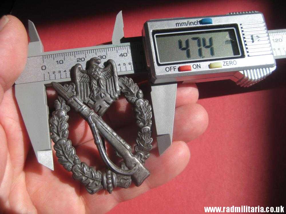 & original WW2 German INFANTRY ASSAULT BADGE rare pattern ZINC. - Image 26