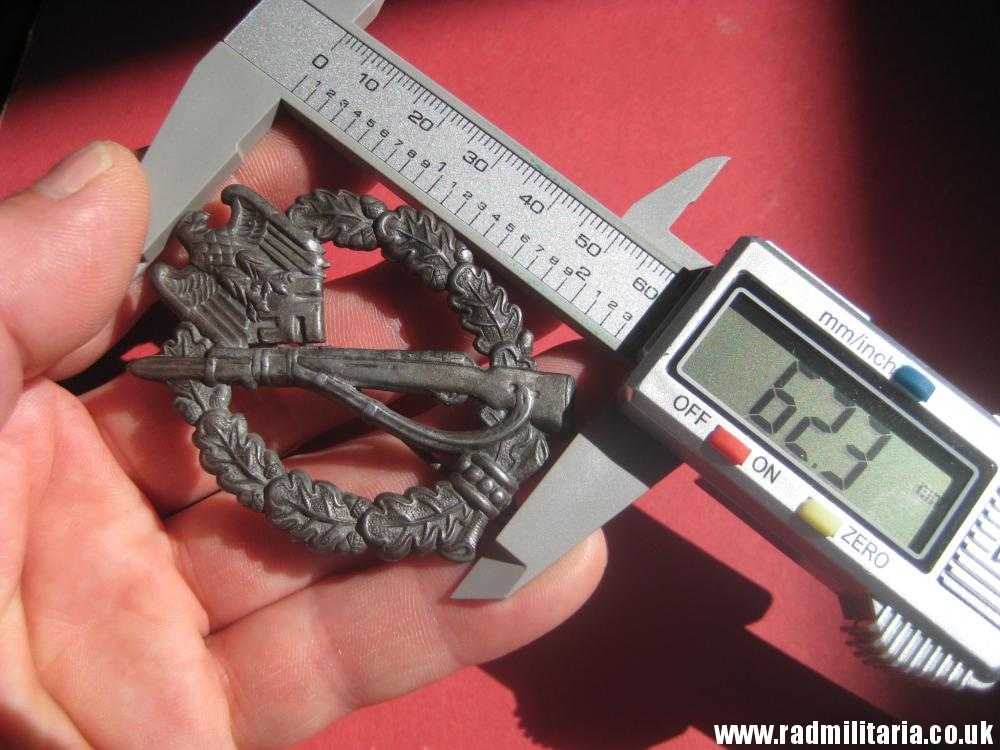 & original WW2 German INFANTRY ASSAULT BADGE rare pattern ZINC. - Image 27