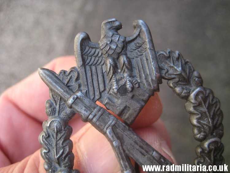 & original WW2 German INFANTRY ASSAULT BADGE rare pattern ZINC. - Image 47