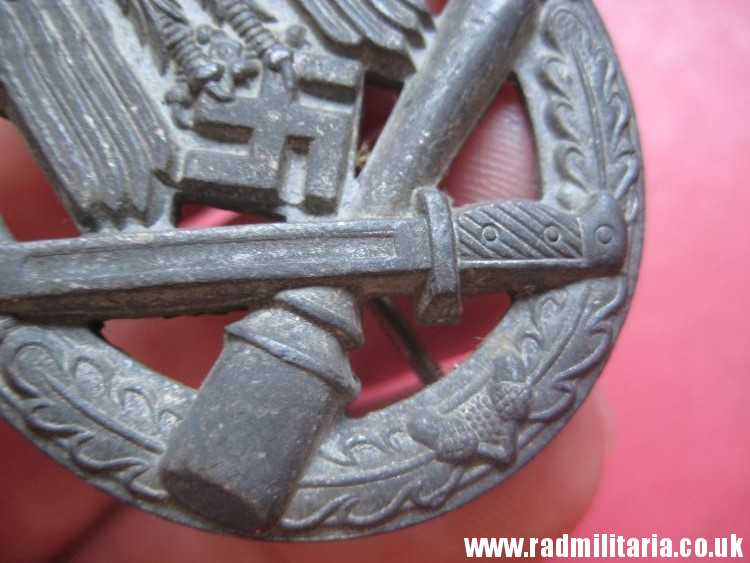 & original WW2 German GENERAL ASSAULT BADGE, ALGEMAINES STURMABZEICHEN zinc. - Image 15