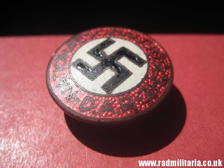 & WW2 GERMAN NSDAP membership ENAMEL BADGE maker: RZM M1/78 metal detecting. - Image 13