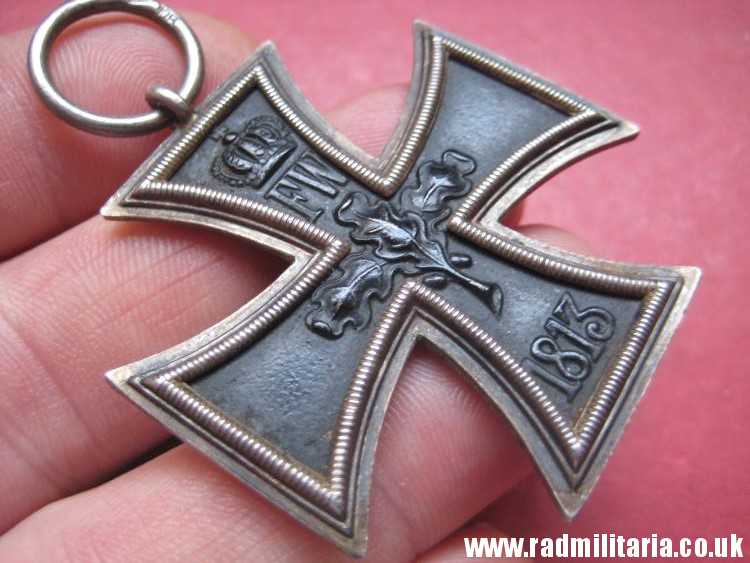 & original WW1 German IRON CROSS 2nd class in good condition, SOLID SILVER frame, marked: "800 C.D." - genuine !! - Image 12