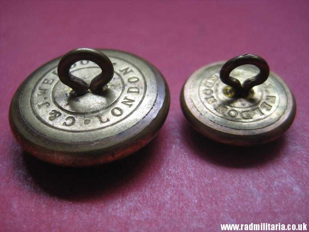 & WW1 RAF - RNAS Royal Naval Air Service BUTTONS in good condition. - SET of 2. Maker: Weldon London - Image 4